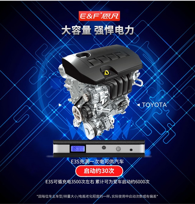 恩凡E3S汽車應(yīng)急啟動電源